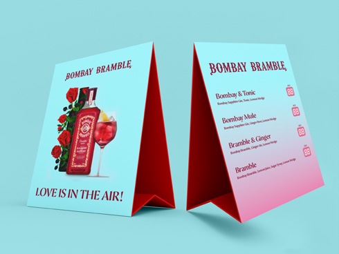 Menu & campaign collateral for Bombay Bramble