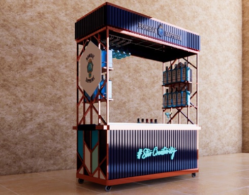 Brunch station & brand campaign for Bombay Sapphire